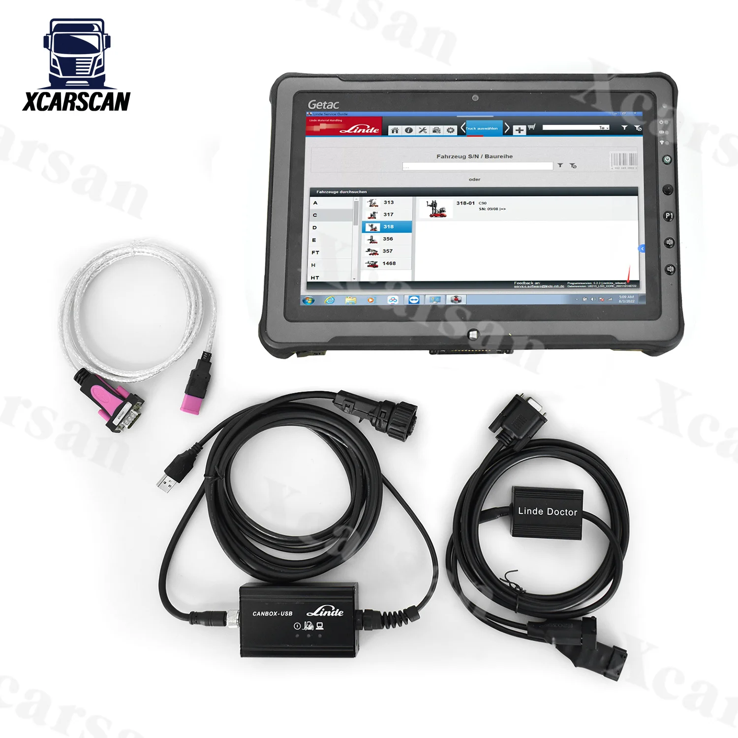 Getac F110 Tablet For LINDE LTD2 LSG Linde Canbox Doctor Diagnostic Tool For Pathfinder Software LINDE Forklift scanner Tool