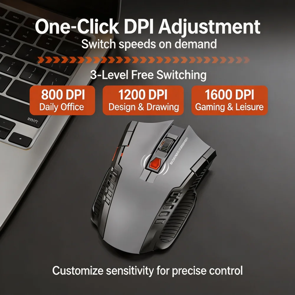 KEBIDUMEI 2.4G Wireless Mouse  - Pc Gaming Gta 6 评论和价格