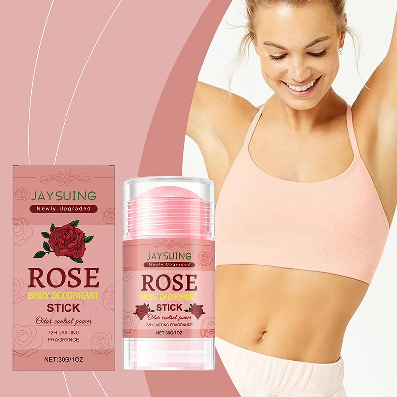 

Deodorant Stick Body Pink Rose Odor Remover Antiperspirant Stick Natural Remove Armpit Odor Underarm Refresh Sticks Refresh