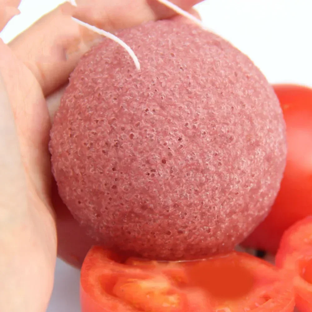 1Pc Puff Natural Cleanse Exfoliator Puff Face Cleaning Sponge Round Shape Konjac Face Washing Facial Tools Wholesale 2025