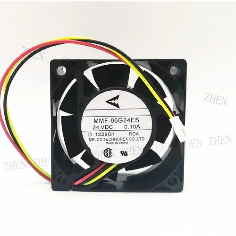Y  1 Pc. New FOR  MMF-06G24ES-ROA DC24V 0.10A 6CM 6025 3-pin inverter fan