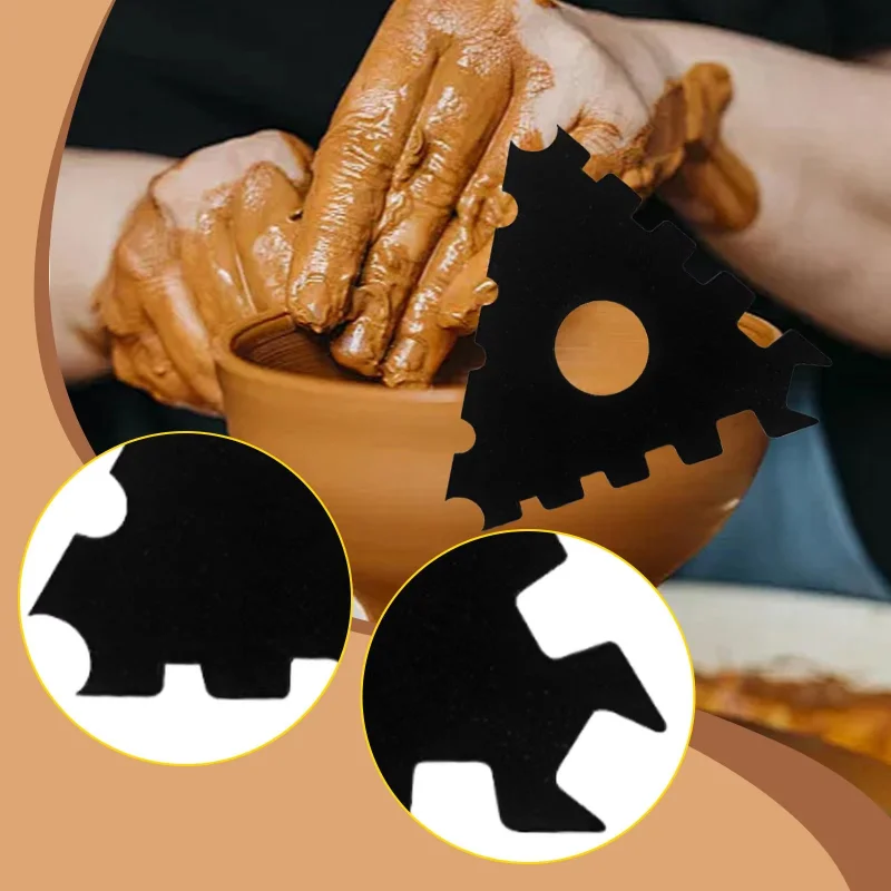 

Керамические инструменты для лепки, 2-х шт., керамические ребрышки, формирователь краев, PLA для кружки, чаши, тарелок, профили, последовательные кривые, для начинающих, Experts Studio