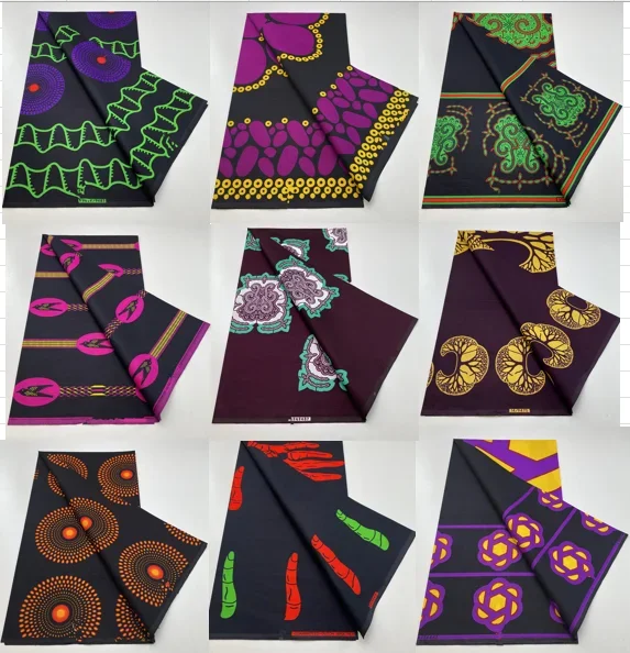 Ankara Wax Prints Fabric 100% Cotton Nigerian Style patchwork Sew Guaranteed Veritable African Real Wax Fabric For Dresses Pagne