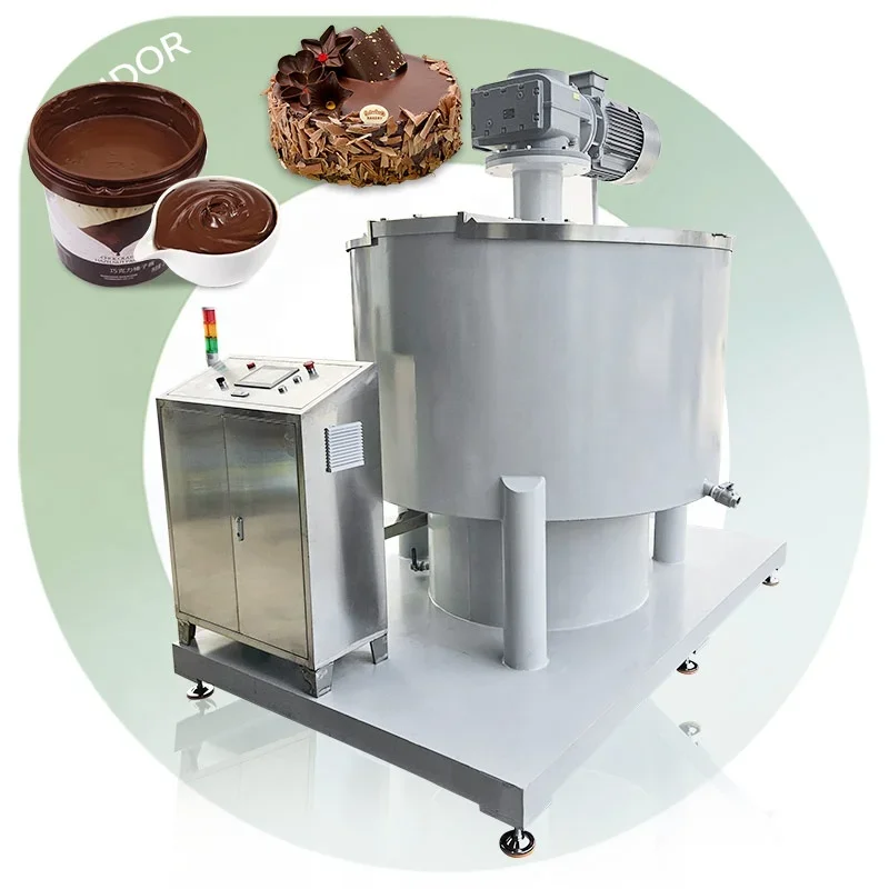 Continuous Refiner Verticale Refining Lab Small 500kg 100kg Chocolate Ball Mill Machine for Chocolate