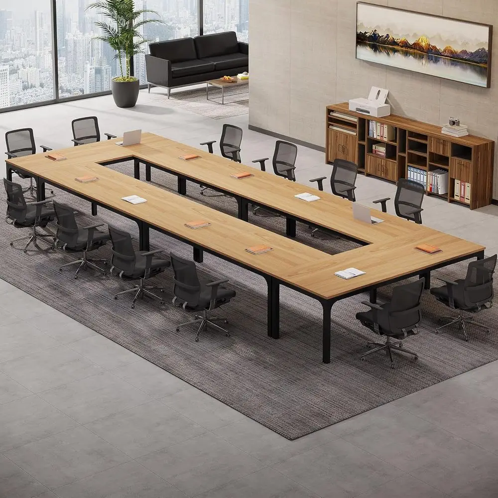 

Large 6.5ft Office Conference Table, 78.74 Wide x 27.56 Deep, Ideal for Executive Meetings and Boardrooms (6pack)