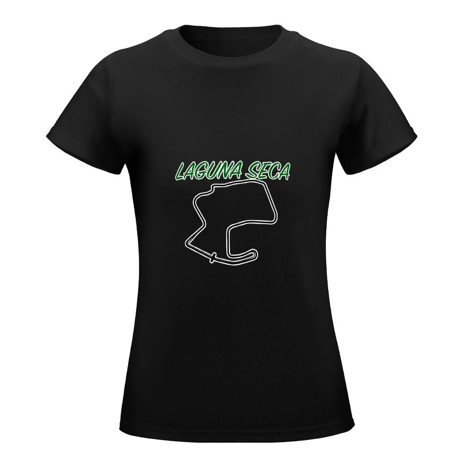 Laguna Seca Raceway T-Shirt summer tops blanks white t-shirt dress for Women sexy