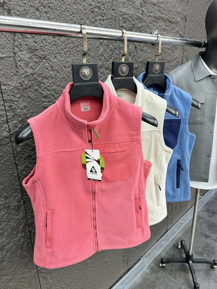 

ex Теплый жилет Fce с воротником-стойкой, уличный осенне-зимний третий повседневный жилет, удобный модный Pampa &