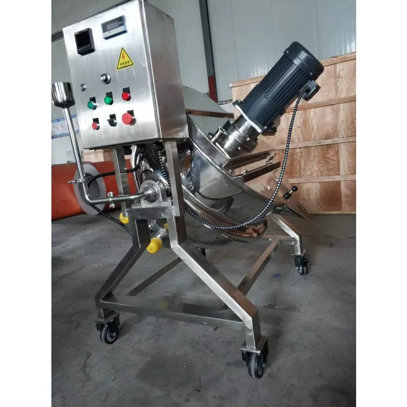 ماكينة غليان السكر من الفولاذ المقاوم للصدأ 304، وعاء ذوبان السكر من نوع المائل #6