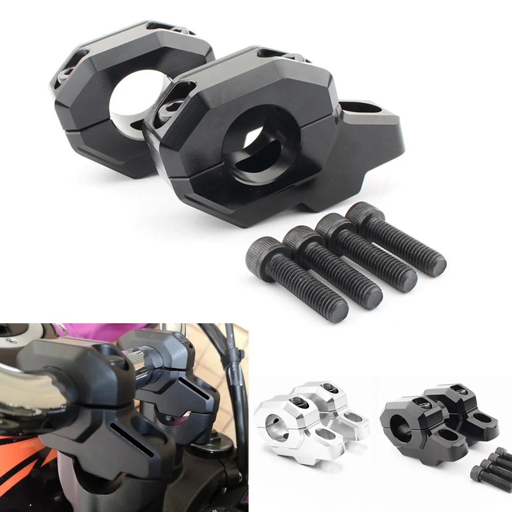 

Зажим для руля мотоцикла Kawasaki Z900C Z900RS 2017-2020, черный/хром, 1 пара