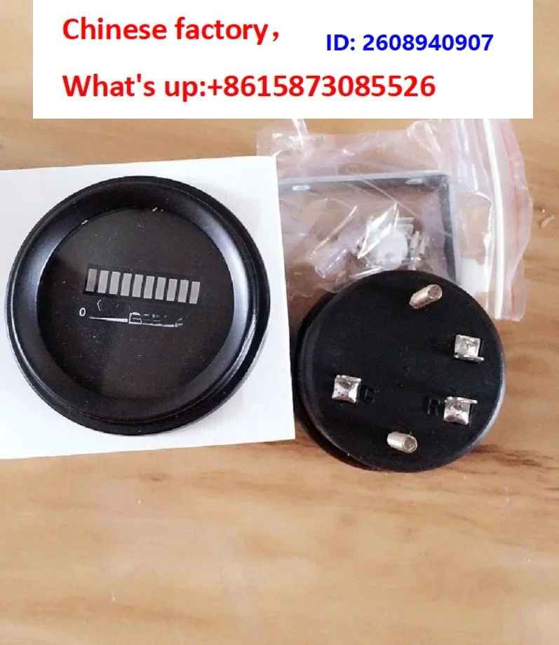 1PCS Round  meter Electric forklift meter Ten-segment L-ED capacity meter indicator