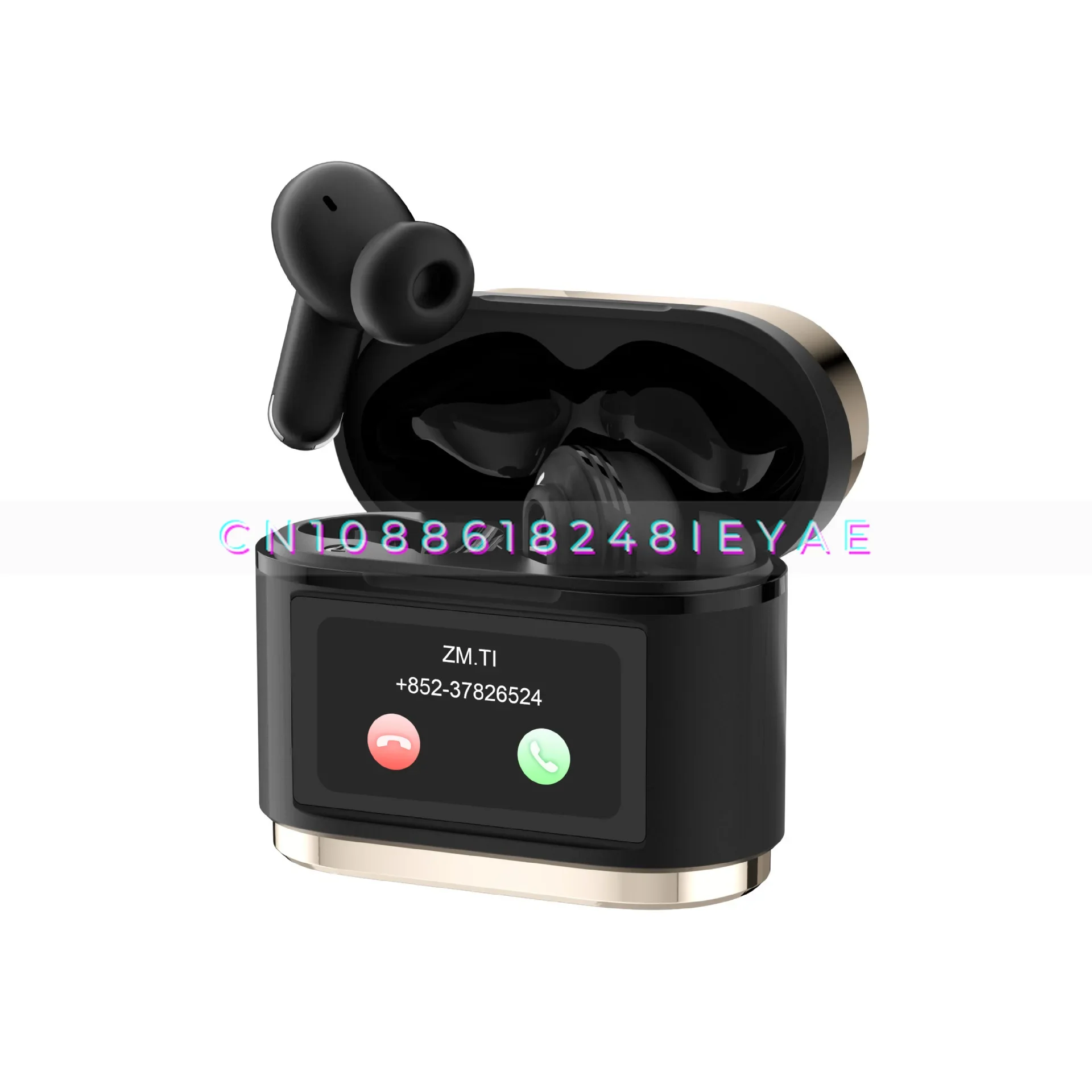 

Bd2 Color Touch Screen Anc + Enc Noise Reduction Bluetooth Headset in-ear Multi-function Headset Supports Marking