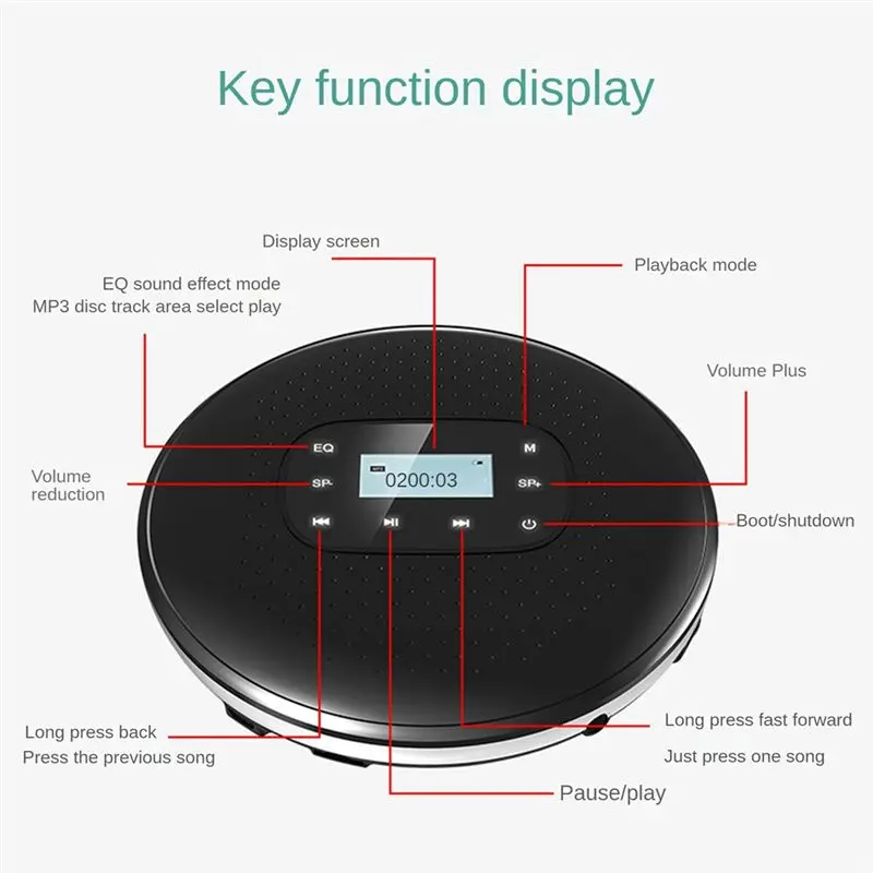 a94z]-portable-cd-rechargeable-intelligent-touch-screen-cd-player-digital-display-stereo-speaker-for-student-black