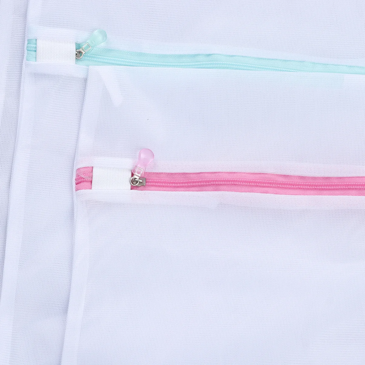 

5Pcs Bra Laundry Mesh Bags Foldable Polyester Crystal Zipper Laundry Pouches Protect Delicate Garments Washing Machine Net