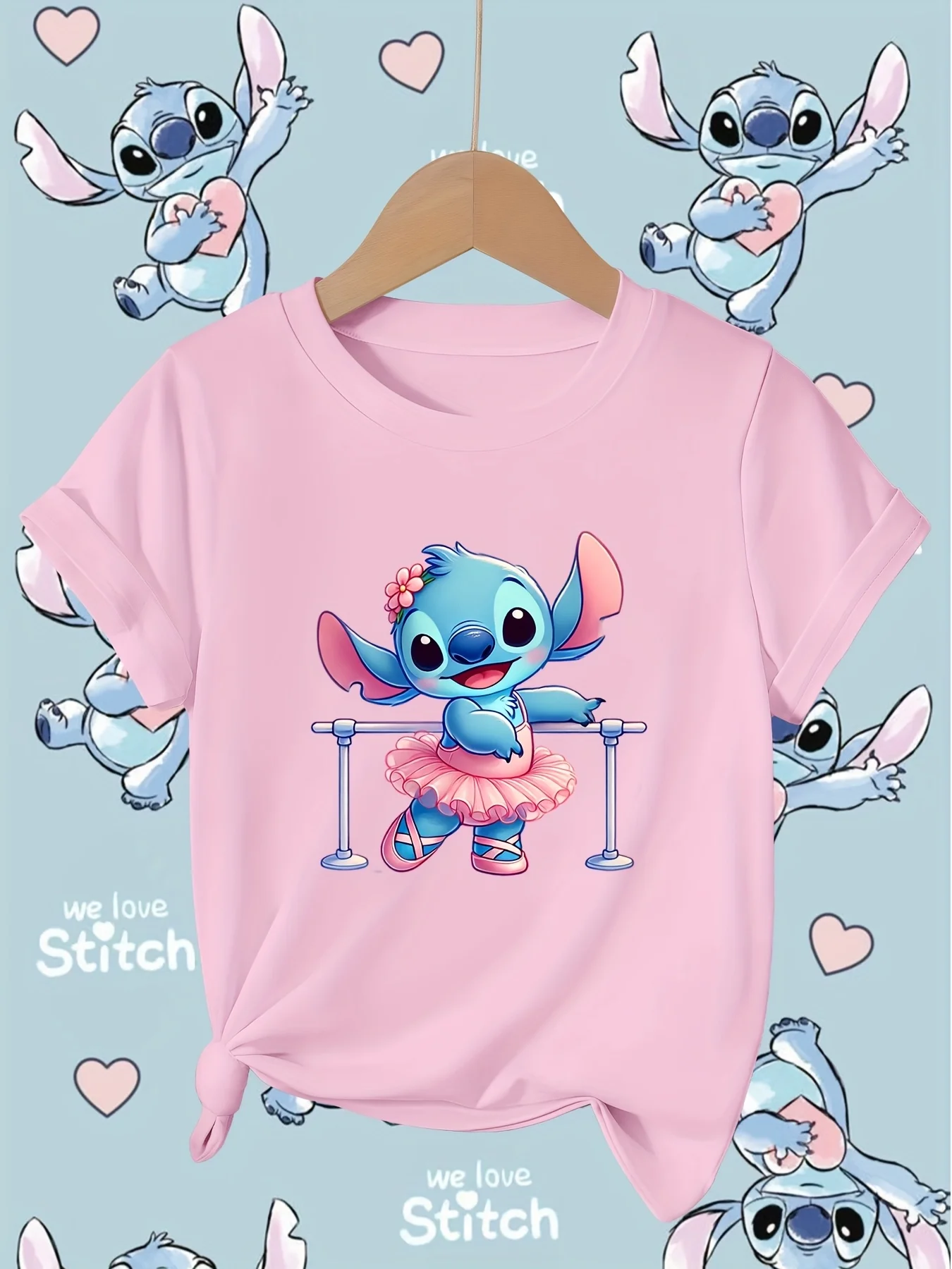 

Disney Pure Cotton Children's T-shirt Stitch Series Is The Perfect Gift for Boys and Girls