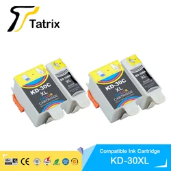 Tatrix Kodak 30 XL 30XL Premium Color Black Compatible Ink Cartridge For Kodak ESP C310 C110 C315 Printer