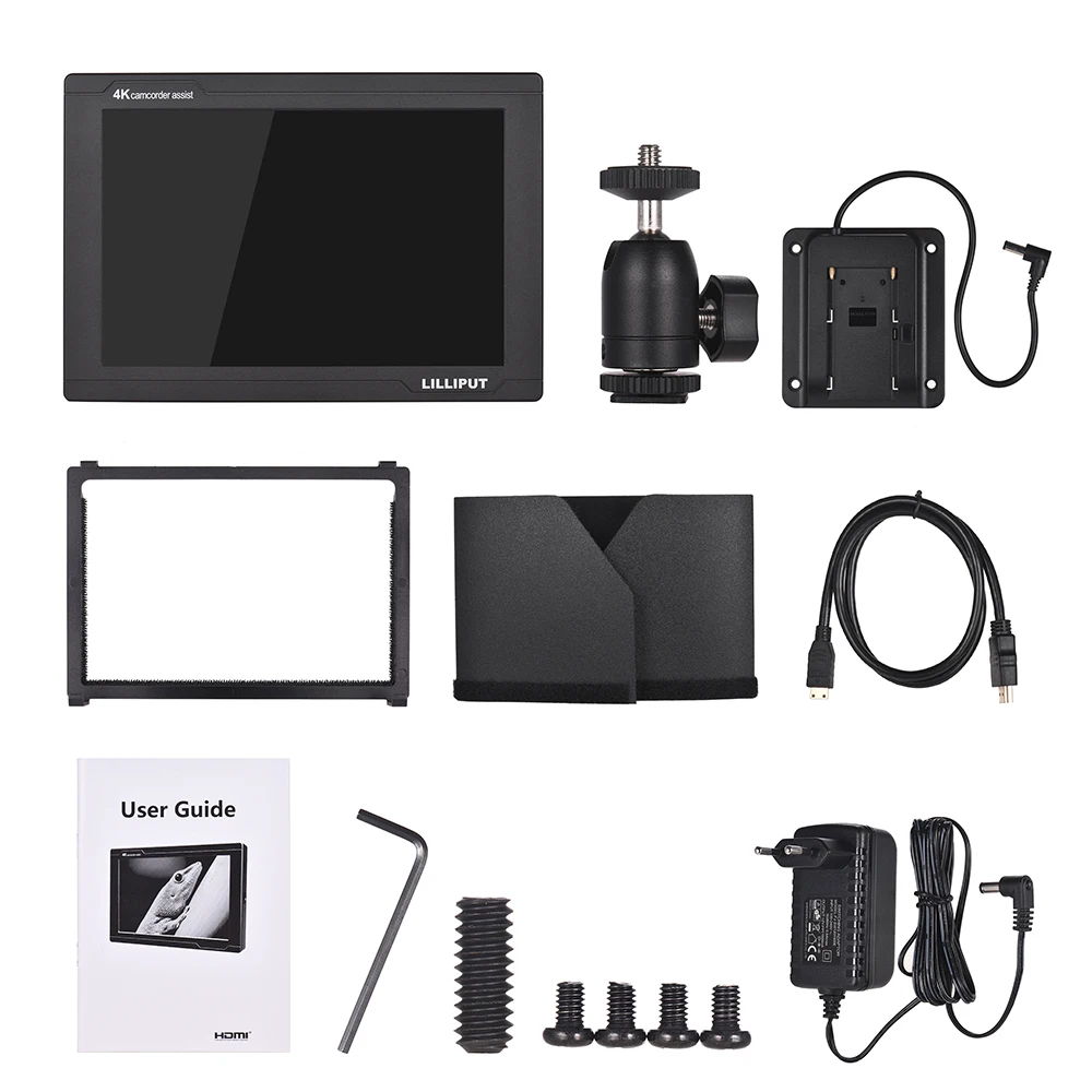 Lilliput FS7 7-calowy monitor polowy IPS 3G HD SDI DSLR do nagrywania wideo 4K z funkcją HDMI, False Color, Peaking, Level Meter, Nowy 4K