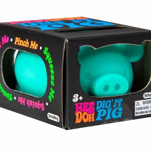 

New NeeDoh Digging Pig Fingertip Toy - Sensory Squeeze Toy, suitable for stress relief and release.