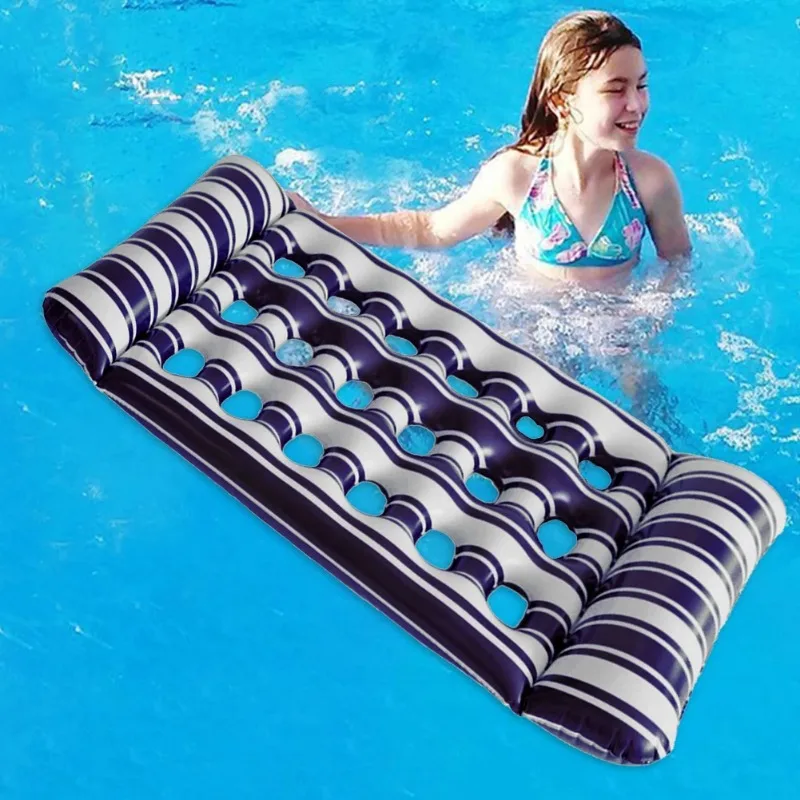 Cama de agua inflable, cojín de aire, hamaca flotante, visera solar, piscina plegable al aire libre, accesorios para el hogar