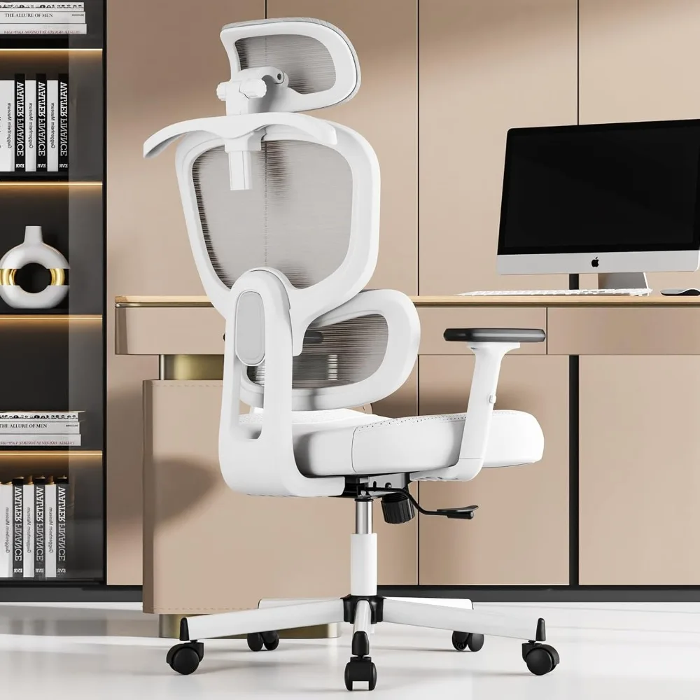 

Office Chair, Ergonomic Desk Chair, High Back Desk Chair, Big And Tall Reclining Comfy Home Office Chair