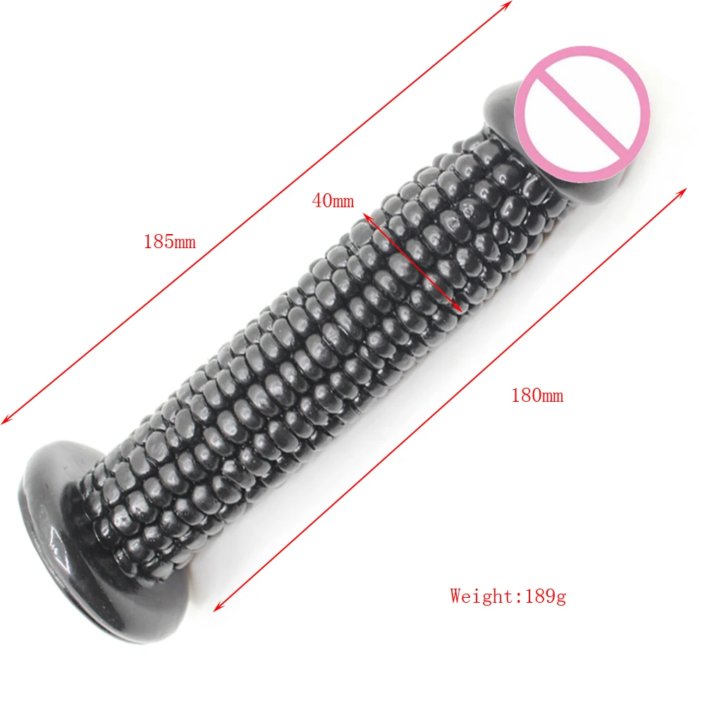 New arrival Erotic sex toy dick Corn shaped sex for female Vagina massager plastic penis for sale