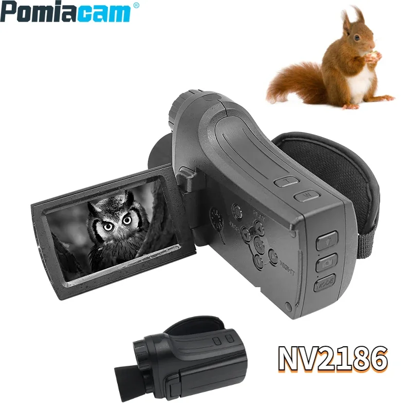 NV2186 Night Vision Handheld DV Camera Device 8X Digital Zoom 4K HD Large Display 3'' Screen Fulldarkness 600m Hunting Telescope