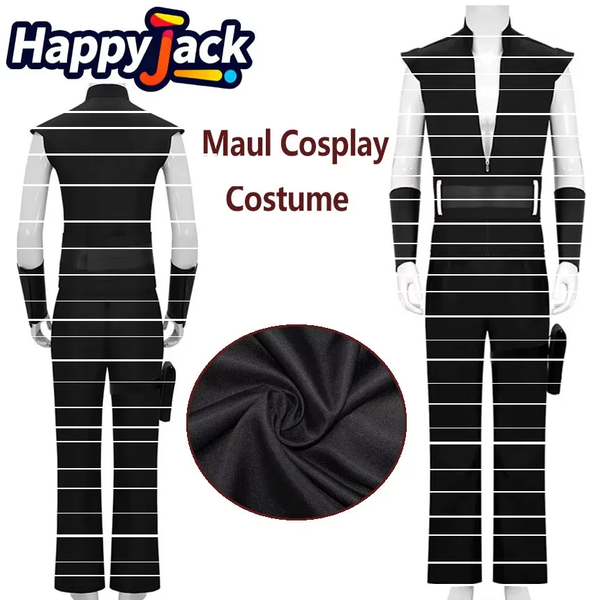 Maul Cosplay Costume Shadow 2026 Movie Lord Roleplay Top Pants Belt Legbags Outfits Halloween Carnival Party Black Suits