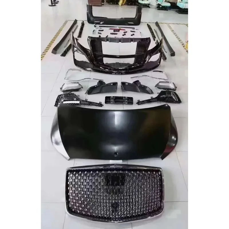 Runde PP المواد طقم الجسم ل V-class Vito W447 V250 سوبر ستار هود مصبغة المصد الأمامي المصد الخلفي التنانير الجانبية