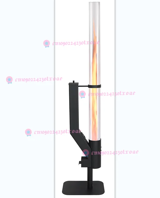 Innovative Modern Fireplace for Villas: Steel Pellet Heater Stove with Torch - Fire Pipe Column Design