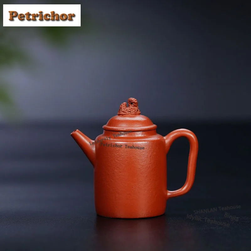 

80 мл Эстетический чайник Исин из фиолетовой глины Master Горшок ручной работы Чайник с необработанной рудой Чжу с заварочным устройством Китайский чайный сервиз Zisha для чая