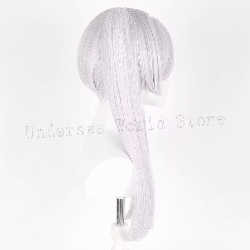 Frieren cosplay Wig Fiber synthetic wig Anime Sousou no Frieren at the Funeral Silver gray double ponytail long hair Ear Earring