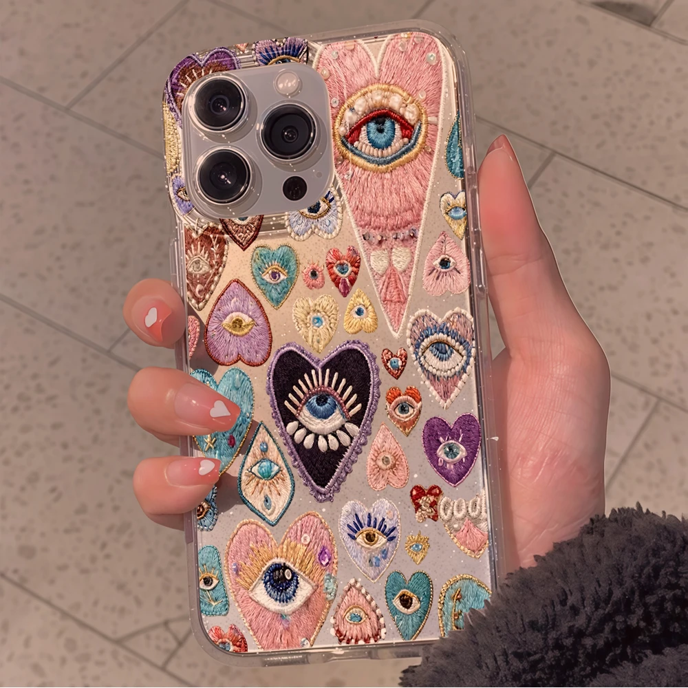 Lüks 11:11 Nazar Boncuklu Şeff - Glitter Shockproof Case incelemesi ve fiyatı