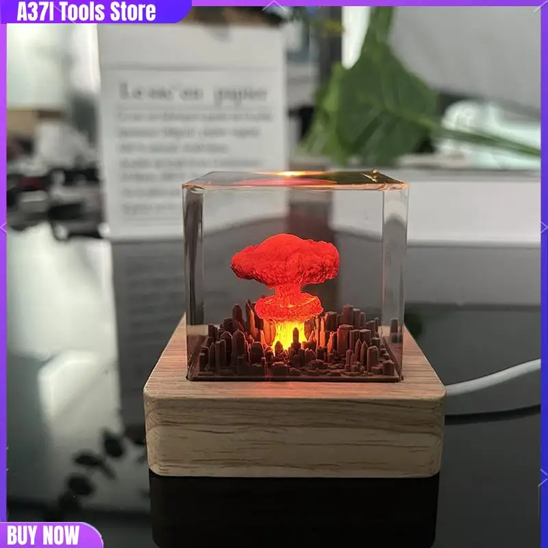 

1 PCS Mushroom Cloud Nuclear Explosion Lamp Atomic Bomb Model Atmosphere Lamp Decoration Creative Gifts For Kids-[A37I]