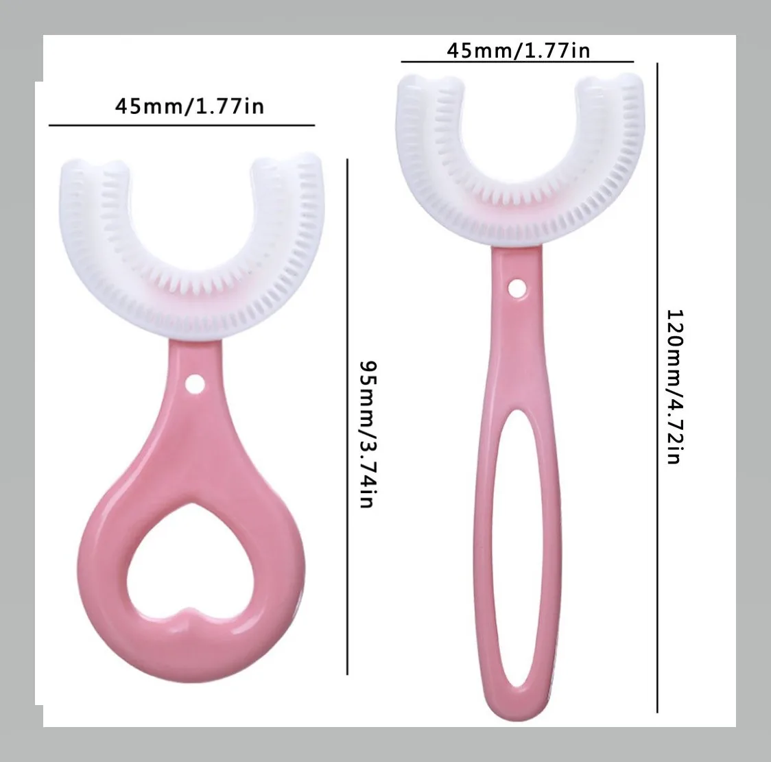 Baby U-shaped Toothbrush Children 360 Degree Toothbrush Teethers Soft Silicone Baby Brush Kids Teeth Oral Care Hot Sale 2022