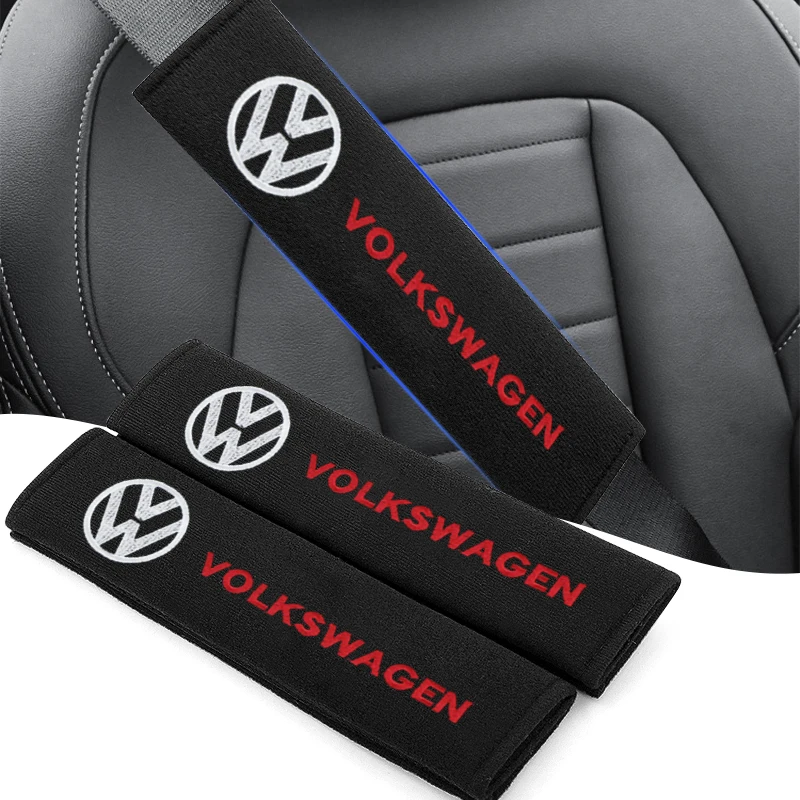 Car Seat Belt Cotton Safety Belt Shoulder Protector Cover Car Goods for Volkswagen Lavida POLO Tiguan Passat Golf EOS Scirocco