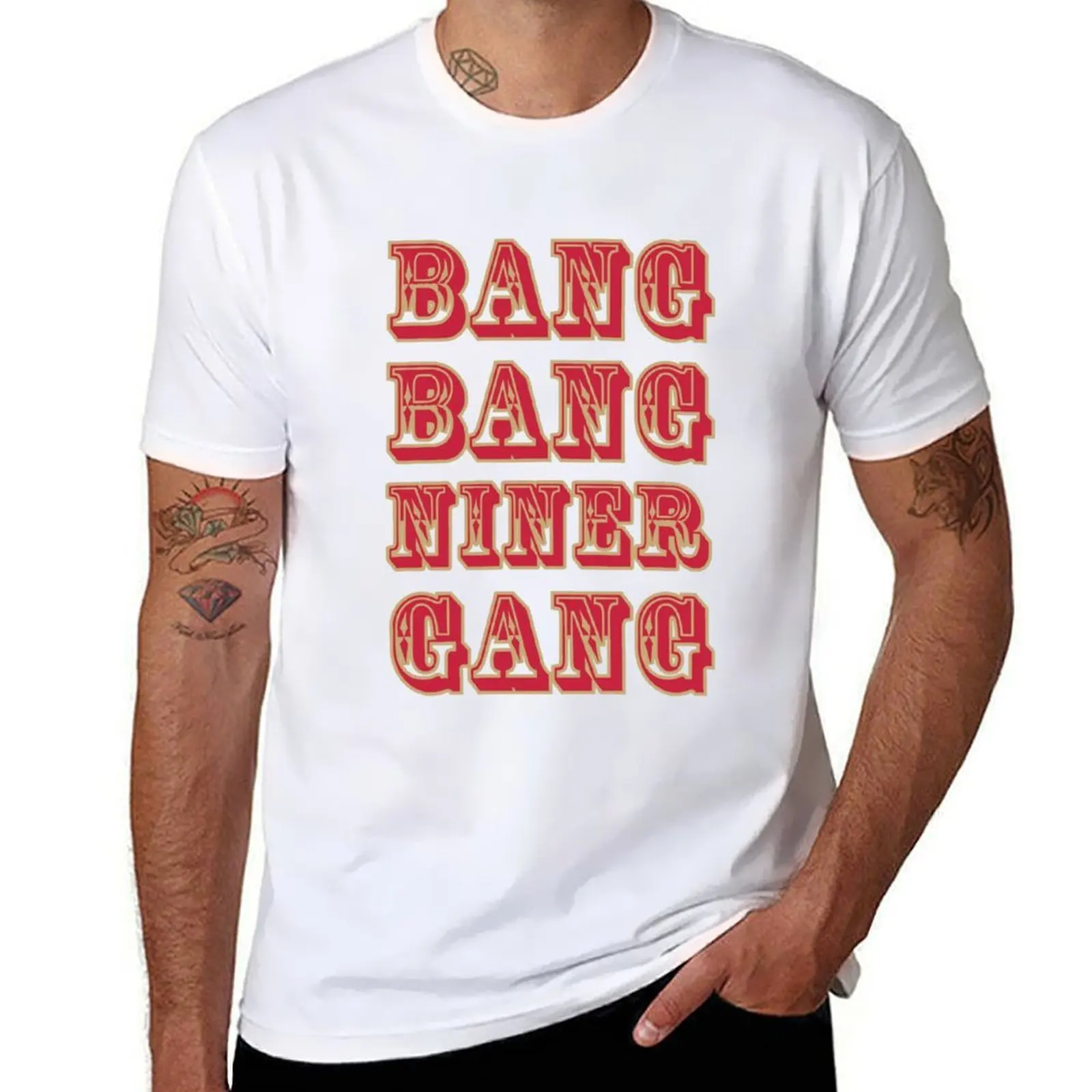 

BANG BANG NINER GANG T-Shirt funny t shirts cotton t shirt for man T-Shirt