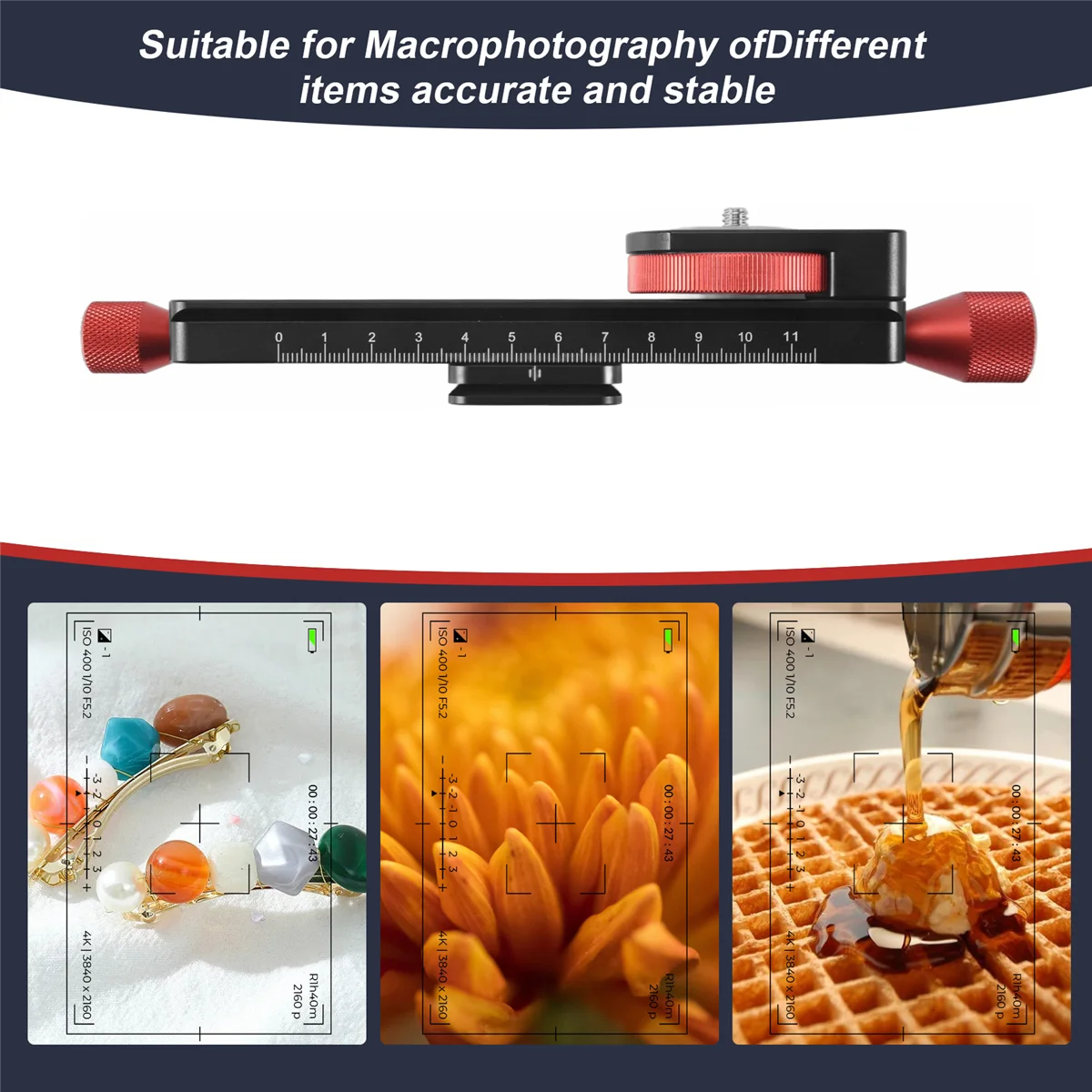 SZQ All Metal Wormdrive Macro Rail Fine Focus Focusing Arca / Rrs Lever Clamp Compatible