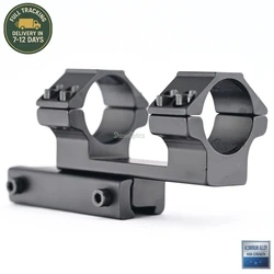 Shooin Optics Scope 1 Inch 30mm Tube Ring Integrated One-Piece Cantilever Dovetail 11mm Mount Base