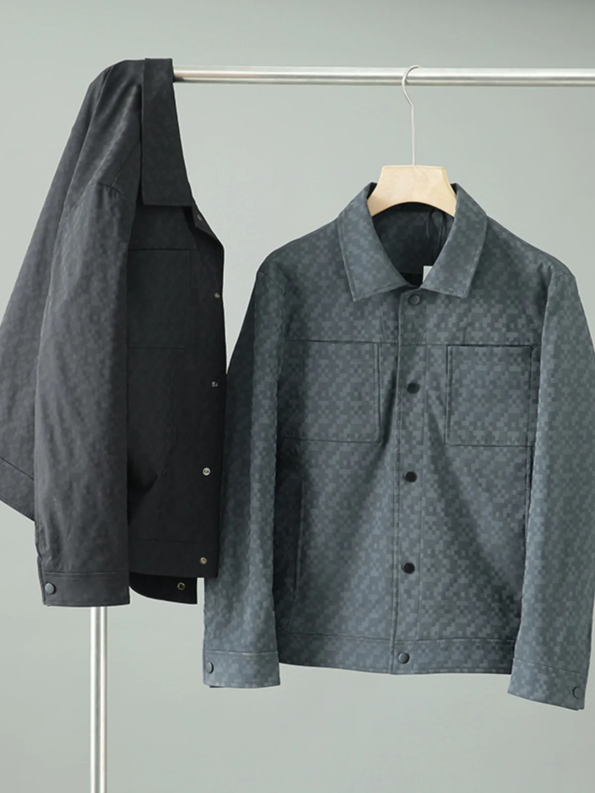 

Мужская модная городская куртка с отложным воротником, дышащая, водоотталкивающая, осенняя, удобная, с длинными рукавами