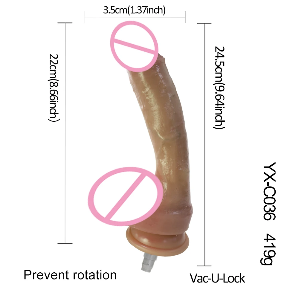 FREDORCH Silicone Anal Dildos for Vac-u-Lock Sex Machine Animal dildos Realistic Adult Masturbation Fixed to prevent rotation