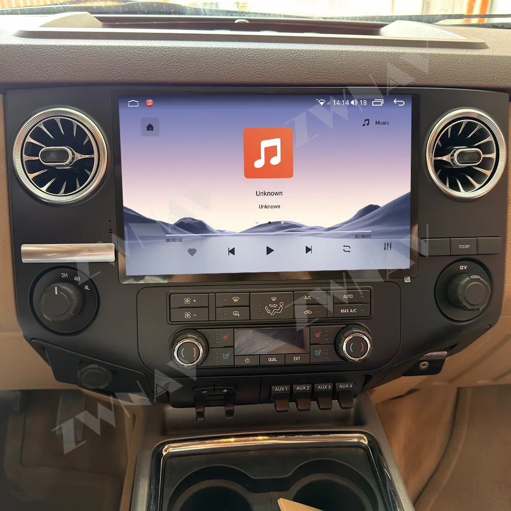 Central Multimídia Automotiva de 12.5 polegadas com Tela Flutuante Android 15 para Ford F250 2009-2014, GPS, CarPlay Sem Fio e Android Auto, Alta Resolução, 12+256GB, Voz AI