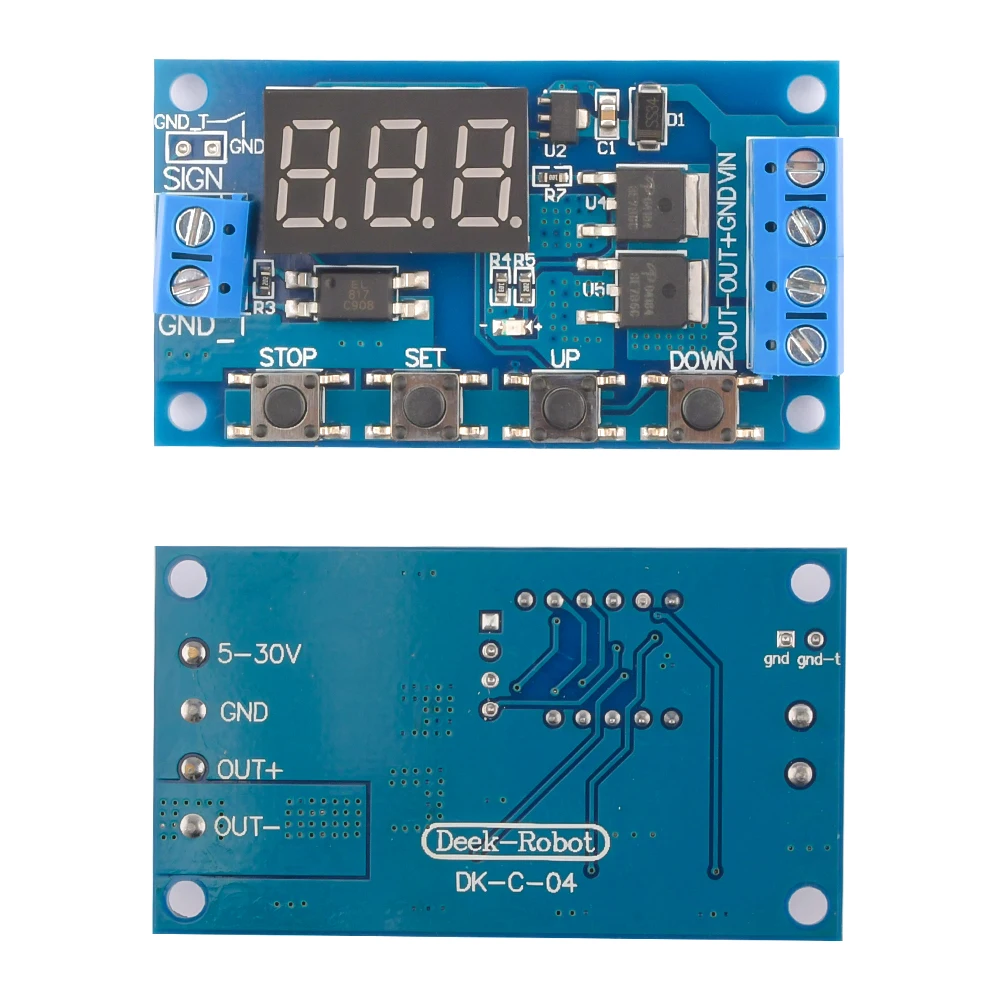 DC5-36V Dual MOS LED Digital Time Delay Relay DIY  Trigger Cycle Timer Delay Switch Circuit Board Timing Control Module