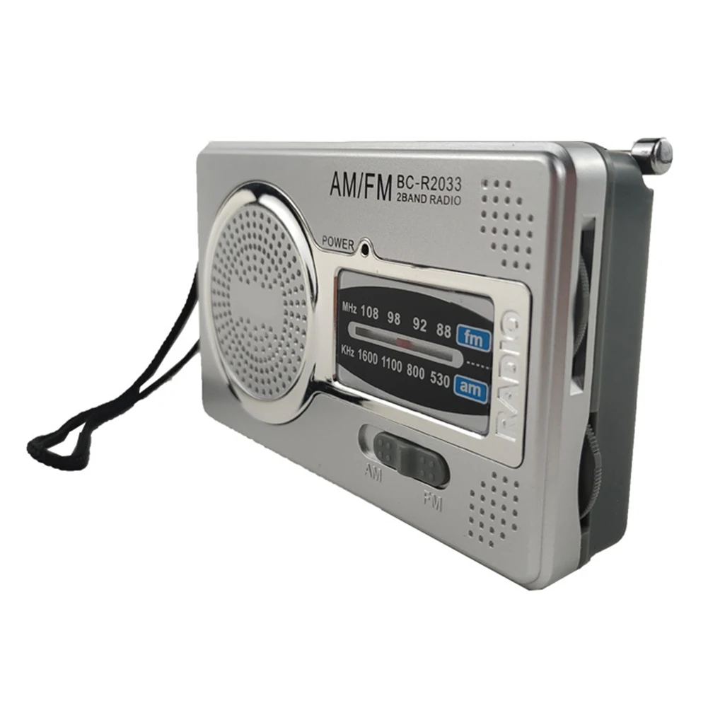 AM FM Mini Radio AM/FM Dual Band Portable Pocket Radios With Loud Speaker HiFi Music Player Elder Radio Battery Powered 3.5mm