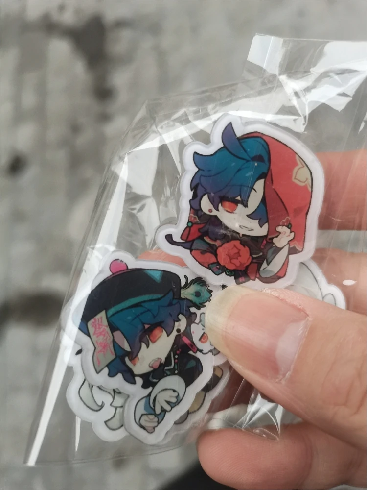 Honkai: 스타 레일 블레이드 Jingyuan 학생 스타일 아크릴 브로치 핀 코스프레 배지 쥬얼리 액세서리 의류 배낭 선물