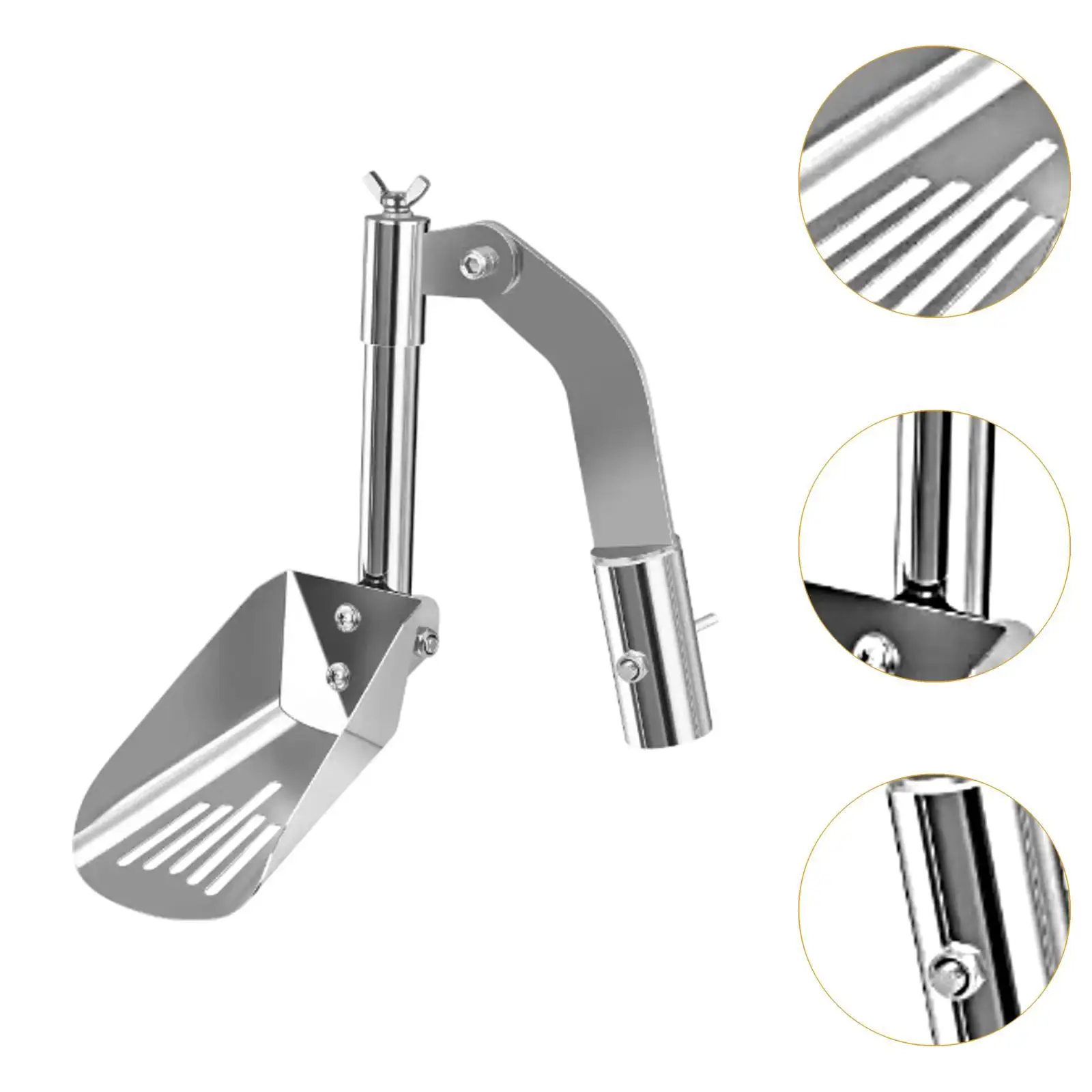 Pelle à gouttière en alliage d'aluminium, outil de nettoyage efficace pour toit, jardin, fosses et gouttières domestiques