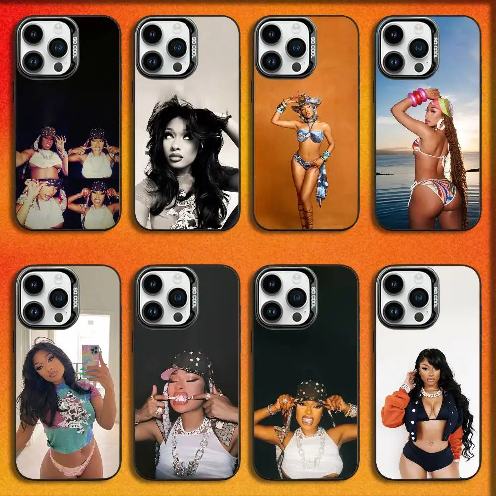 

M-Megan Thee Stallion Rapper Phone Case For iPhone 16,15,14,13,12,11,Mini,Pro,E,SE4,MAX Black Candy Matte Fashion Cover