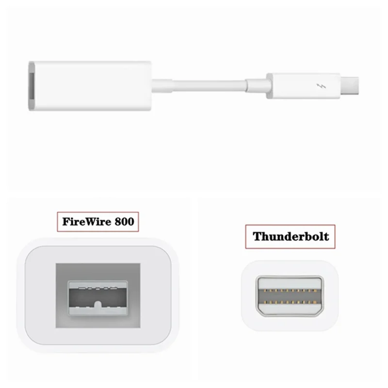 Apple Thunderbolt To FireWire 800 Adapter Thunderbolt To Fire 1394B, Suitable For Mac Computers Equipped With Thunderbolt Ports