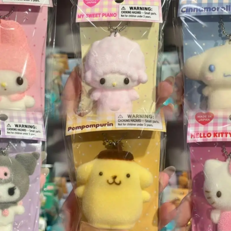 

Cinnamoroll Kuromi Pompompurin Kt Pochacco My Melody My Sweet Piano Sanrio Cartoon Flocking Soft Kneading Doll Pendant Gift