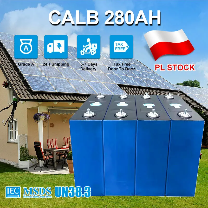 

Poland Grade A+ CALB280AH Lifepo4 Battery 9000 Cycles 12V 24V 48V Lithium Rechargeable Batteries RV EV Solar Energy storage