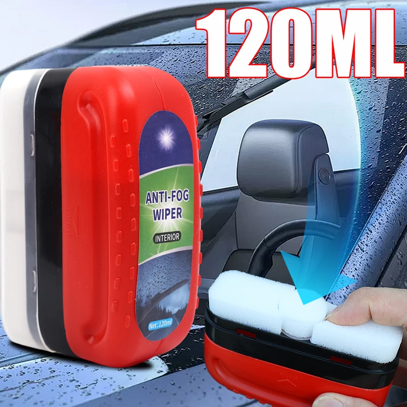 Car Window Glass Fog Repellent Coating Liquid Windshield Oil Film Remover Cleaner Cars Glass Anti-fog Agent Brush Auto Parts