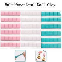 Adhesive Glue Nail Clay Reusable Fake Nail Holder Practice Stand Press On Tips Nail Polish Display Stand Manicure Accessories